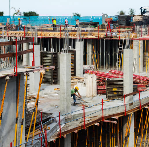 Civil Concrete Construction Aerial View